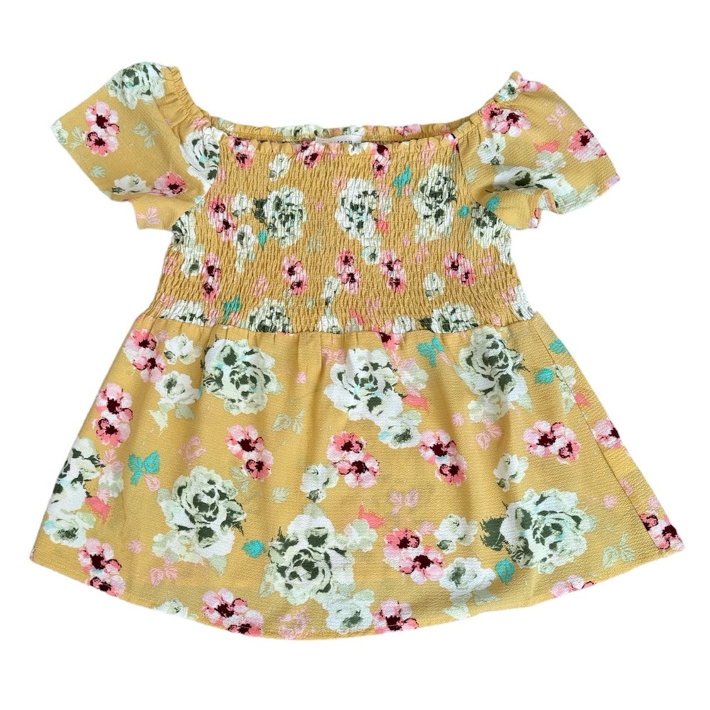 Monteau Yellow Floral Top